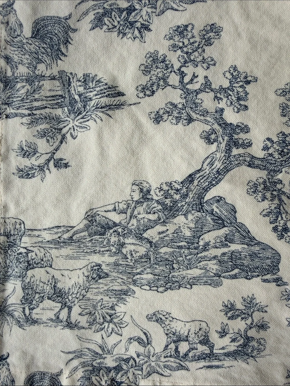 Blue Toile Apron